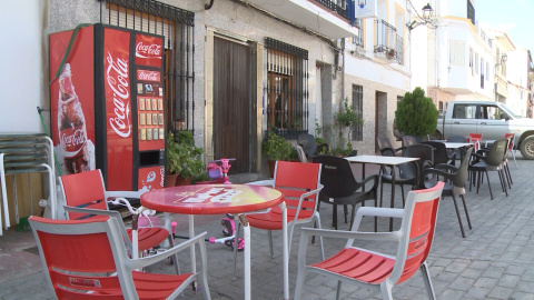 Calles vacías Alía por el aislamiento social de la localidad cacereña debido al Covid