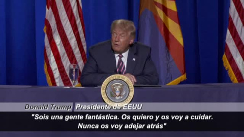 Trump se lanza a la búsqueda del voto latino tras un nuevo incidente de brutalidad policial