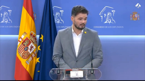 Rufián se reúne mañana por separado con Iglesias y Calvo