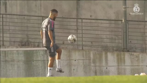 Victoria por 6-0 del Real Madrid en el partidillo de entrenamiento de esta mañana en Valdebebas ante el Getafe