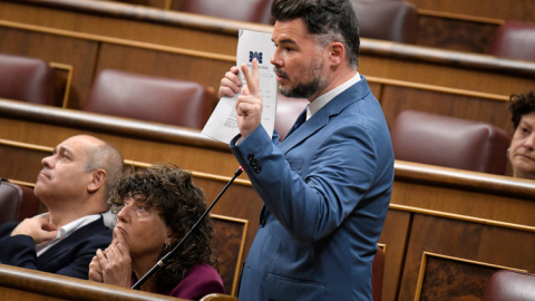 El portavoz de ERC en el Congreso, Gabriel Rufián.- FERNANDO SÁNCHEZ (EUROPA PRESS)