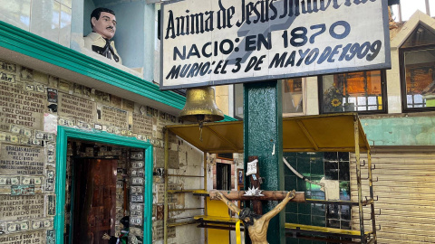 11/11/2024 Capilla de Jesús Malverde, santo local y patrón de los narcotraficantes.