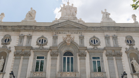 Fachada del Tribunal Supremo en Madrid (España)..