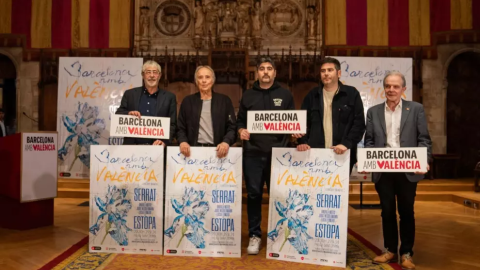 Presentació del concert benèfic 'Barcelona amb València'