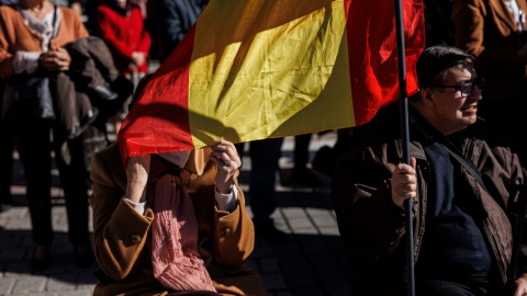 Franquistas en Plaza de Oriente