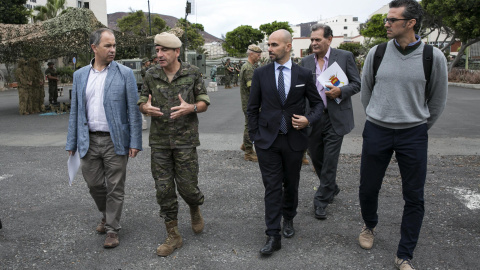 Venancio Aguado, vestido  de camuflaje, en una imagen de archivo, a 29 de noviembre de 2016.