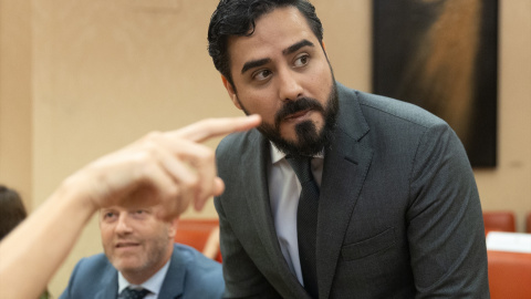 El eurodiputado electo Luis 'Alvise' Pérez Fernández durante un acto en el Congreso de los Diputados, a 1 de julio de 2024.