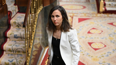 La líder de Podemos, Ione Belarra, durante una sesión de control al Gobierno, a 13 de noviembre de 2024.