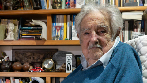 El expresidente de Uruguay, José Mujica, durante una entrevista con EFE en Montevideo (Uruguay)