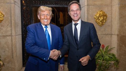 Mark Rutte y Donald Trump reunión Florida