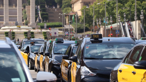 28/05/2024 - Una protesta del sector del taxi el maig passat a Barcelona.