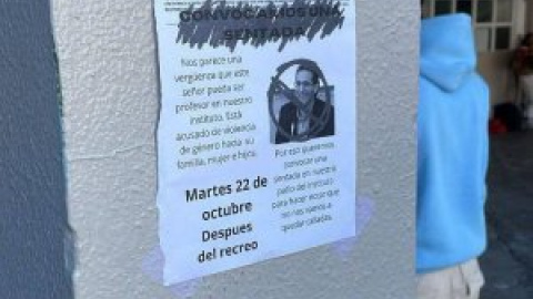 Alumnas de un instituto se movilizan para pedir el cese de un profesor condenado por maltratar a su exmujer y sus tres hijos