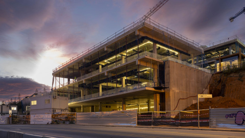 Vista de las obras del CaixaResearch Institute