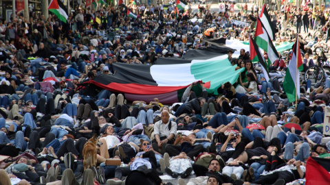 Imagen de archivo de una manifestación a favor de Palestina.