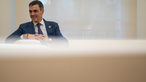 El presidente del Gobierno, Pedro Sánchez, el pasado miércoles en el Palacio de La Moncloa.