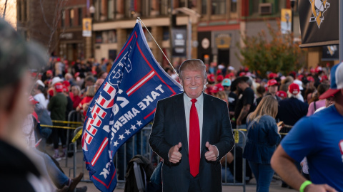  Figura de cartón de Donald Trump en Pittsburgh. Imagen de archivo. - Europa Press