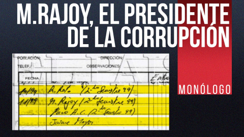 M.Rajoy, el presidente de la corrupción - Monólogo - En la Frontera, 3 de diciembre de 2021