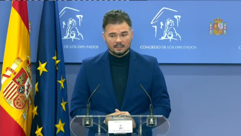 Rufián reclama el apoyo de Junts en la negociación de la ley audiovisual