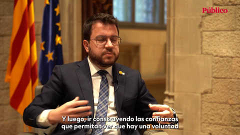 Pere Aragonès, sobre la mesa de diálogo