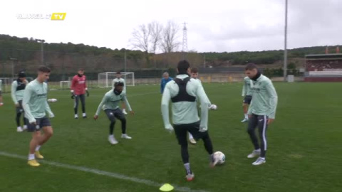 Último entrenamiento del Villarreal antes de enfrentarse al Galatasaray