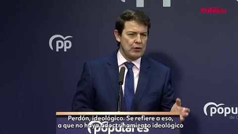 VÍDEO | Del adocrinamiento ideológico a la inmigración ordenada: las explicaciones de Mañueco sobre la alianza con Vox