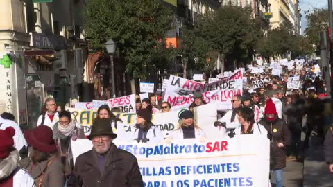 Nueva protesta de los médicos de familia y pediatras madrileños