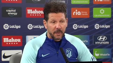 Simeone: "Estoy en paz, con la tranquilidad de haber hecho un gran partido"