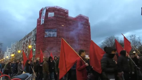 GKS reúne a 3.000 jóvenes en una manifestación contra la precariedad en Bilbao 