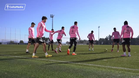 El Celta prepara el partido de Liga de este sábado ante el Betis