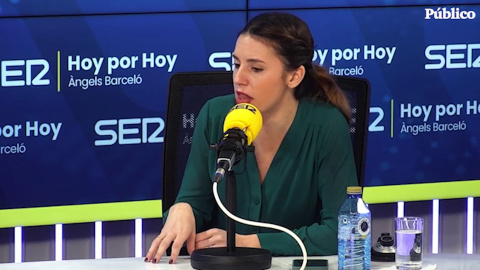 Irene Montero: "No he hablado con Pilar Llop a partir de la entrevista"