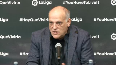 Tebas: "Solo la tentativa de querer influir en los árbitros es ya delito"  