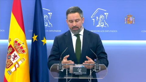 Abascal admite que el objetivo de su moción de censura es "retratar al Gobierno"