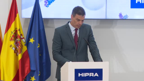 Pedro Sánchez anuncia la compra de vacunas de Hipra por 31 millones