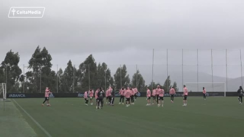 El Celta prepara el partido de Liga de este viernes ante el Real Mallorca