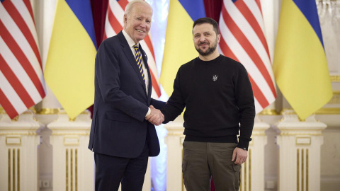 Biden visita por sorpresa a Zelenski en Kiev en vísperas del primer aniversario de la guerra