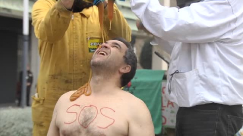 Protesta de apicultores en Valencia