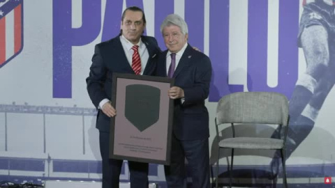 El Atlético homenajea a Paulo Futre