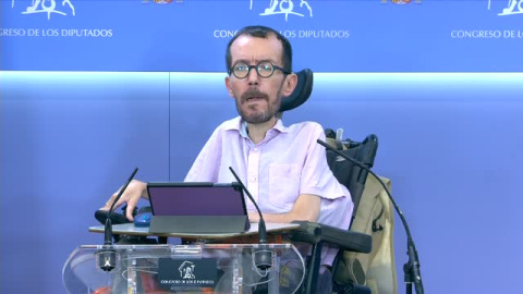 Echenique sobre la Ley Mordaza: "El PSOE no ha querido hacer un último esfuerzo"