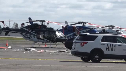 Estrella un helicóptero cuando trataba de robarlo en Sacramento (EEUU)