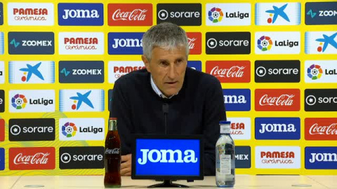 Quique Setién: "Lo importante es que hemos hecho un gran partido ante un gran rival"