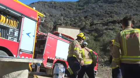 Estabilizado y en vías de controlarse el incendio de Portbou en Girona