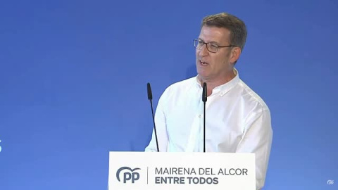 Feijóo en Mairena del Alcor: "Andalucía ha sido víctima de décadas de dejadez socialista"