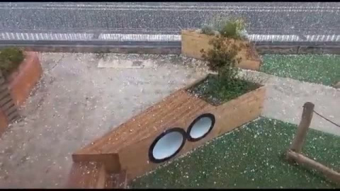 Tarde de tormentas en Guipúzcoa con el granizo como protagonista