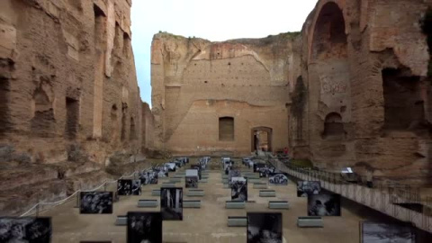 Las Termas de Caracalla en Roma muestran fotografías de la mafia capturadas por Letizia Battaglia