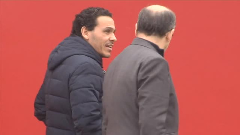 Monchi y Castro, presentes en el entrenamiento del Sevilla