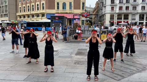 Performance contra la censura de la OLA por la libertad artística