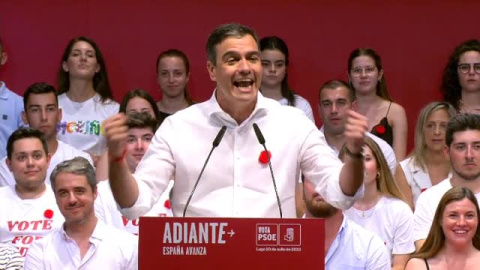 Sánchez: "Vamos a ganar las elecciones porque el PP llega absolutamente desfondado y nosotros en la remontada"