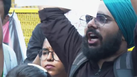 Protestas en contra de las agresiones sexuales en la India