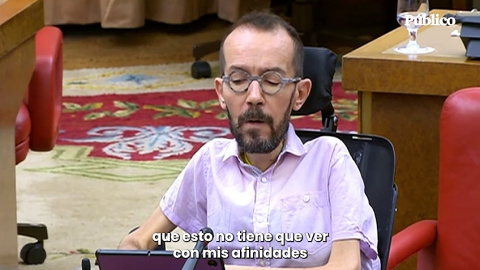 El discurso de despedida de Pablo Echenique: "Estoy orgulloso de haber dicho verdades que otros no se atreven a decir"