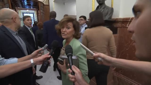 Carmen Calvo tacha de "detestables" las declaraciones de Alfonso Guerra sobre Yolanda Díaz